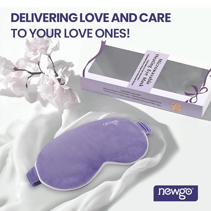 NEWGO Bundle of Cooling Eye Mask and Microwave Heated Eye Mask