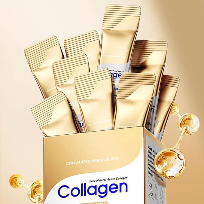 10X Collagen Anti-Aging Sleep Mask β Active Protein Technology β Intensive Hydration, Reduces Sagging & Dullness, Skin Care, Smooth & Whitilight, Cruelty-free (20PCS-Sleep Facial Mask)