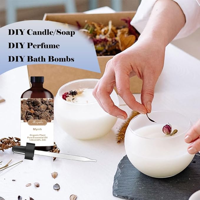 Blueberry Essential Oil- Blueberry Oil 4 Fl Oz & Roll On 10ML Essential Oil Set for Aroma Diffuser SPA Cleaning Massage Yoga DIY Candle Making DIY Soap Perfume Gift for Women