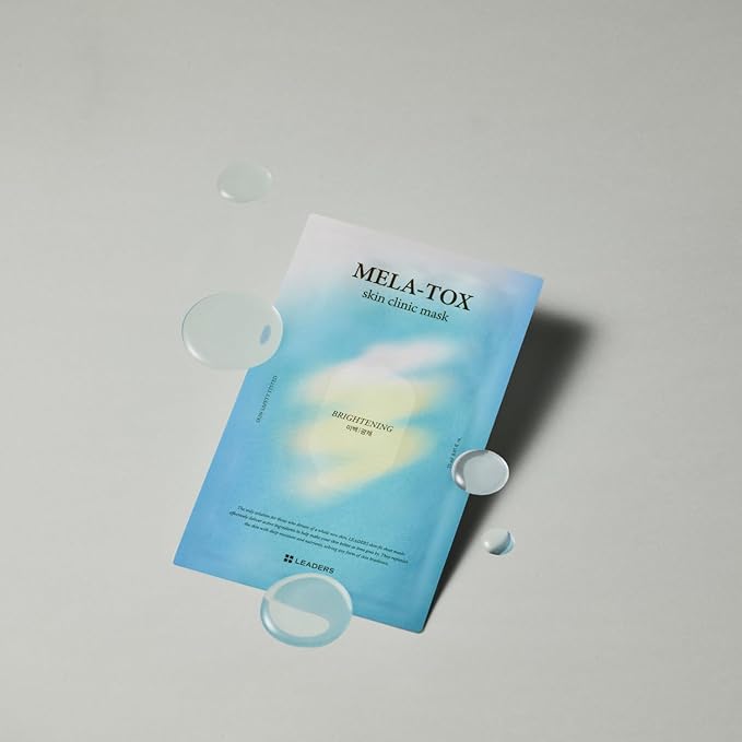 LEADERS Mela-Tox Skin Clinic Mask | Help Support and Refresh Skin Mask, Gentle & Non Irritating | Suitable for All Skin Types - 10 Sheets