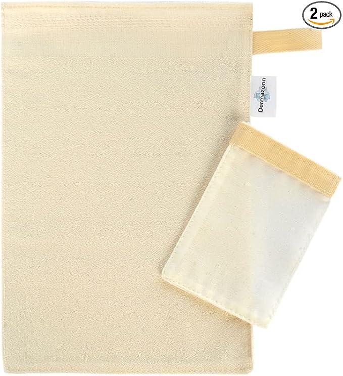 Deep Exfoliating Mitt Body Scrub and Face Scrub – Scrub Mitts for Shower – Turkish Bath hammam Glove – Face Peeling – Turkish Hammam Kese