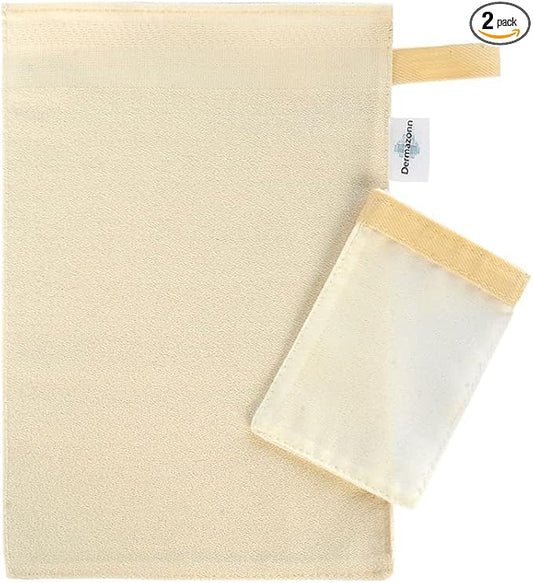 Deep Exfoliating Mitt Body Scrub and Face Scrub – Scrub Mitts for Shower – Turkish Bath hammam Glove – Face Peeling – Turkish Hammam Kese