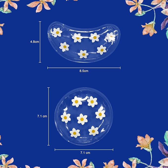 Gel Ice Pack Reusable Cooling Under Eye Pads and Patches, Hot Cold Treatment Pack for Redness,Pain Relief and Eye Relax