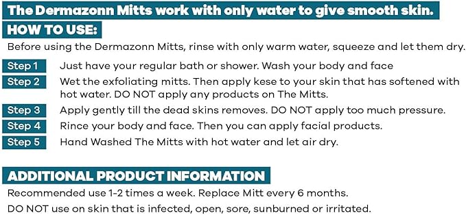 Deep Exfoliating Mitt Body Scrub and Face Scrub – Scrub Mitts for Shower – Turkish Bath hammam Glove – Face Peeling – Turkish Hammam Kese