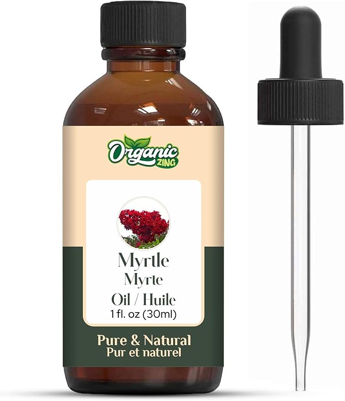 Myrtle (Myrtus) Oil | Pure & Natural Essential Oil for Aroma, Diffusers, Skincare & Hair Care- 30ml/1.01fl oz
