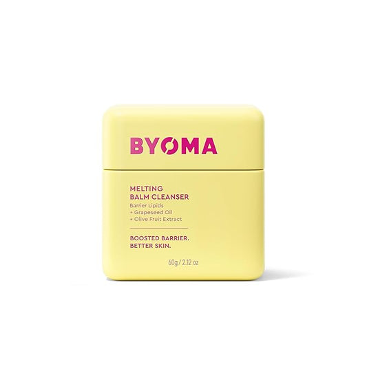 BYOMA Melting Balm Facial Cleanser - Buttery Soft Cleansing Balm for Skin Barrier Repair - Tri-Ceramide Face Wash for Sensitive Skin & All Skin Types - Deeply Hydrated Skin, No Oily Residue - 2.12 oz