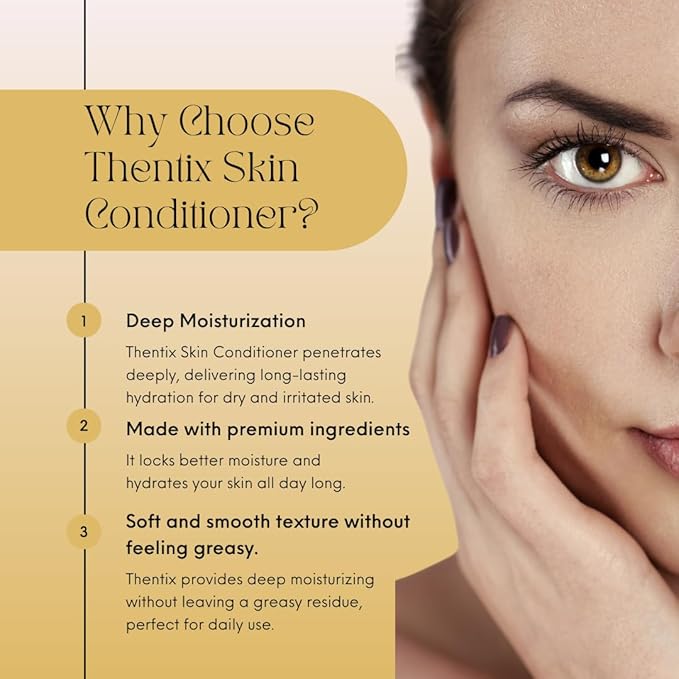 Skin Conditioner, 8oz - Non-Greasy, Unscented Moisturizer for Sensitive Skin, Nourishes Face, Body & Hands