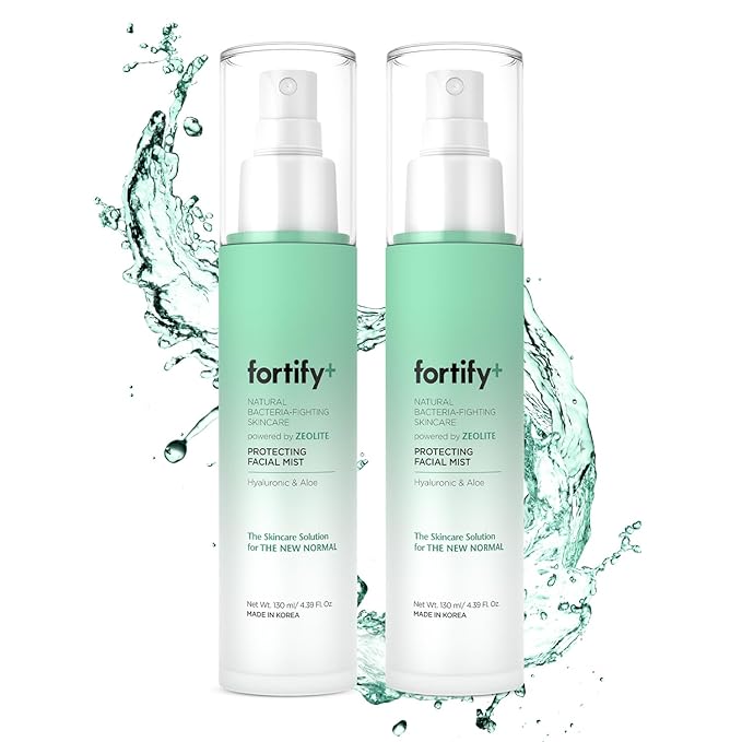 9-in-1 Korean Facial Mist Spray with Hyaluronic Acid & Aloe Vera - Anti-Aging & Hydrating - Dermatologist Tested - All Skin Types, Clean Beauty - 130ML/4.39Oz - Pack of 2