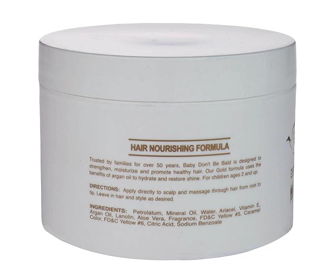 BABY DON'T BE BALD Gold Hair and Scalp Treatment 8 oz