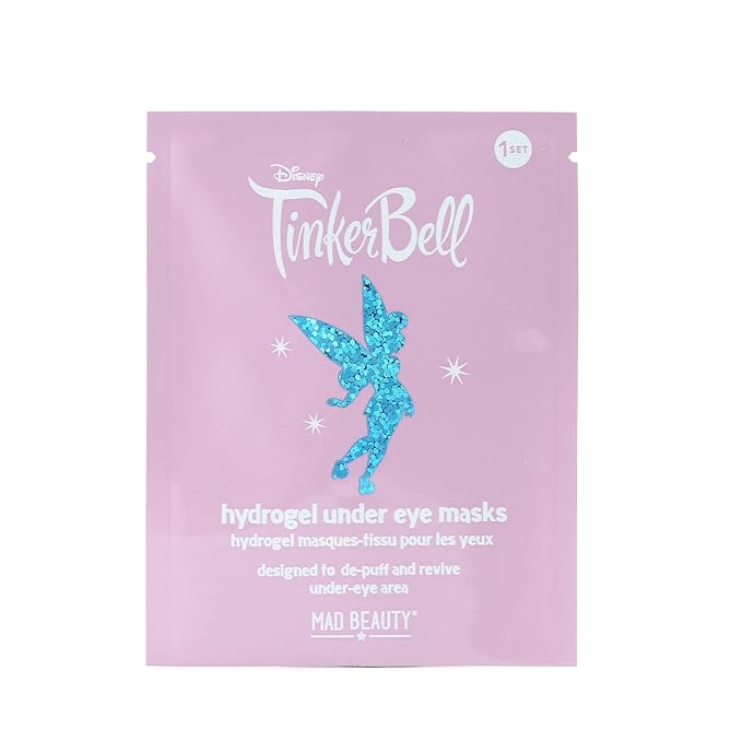 Tinks Pixie Perfection Hydrogel Under Eye Patches Disney Tinkerbell Aloe Vera Hyaluronic Acid Refreshing Soothing Rejuvenating