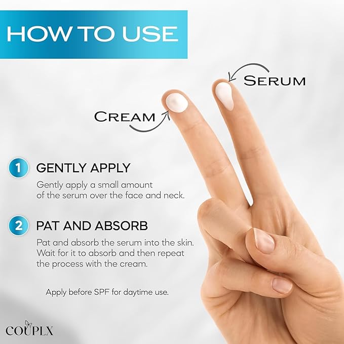 2-in-1 Collagen Booster, Retinol & Hyaluronic Acid Cream & Serum, Anti-Aging, Lifting Skin-Tightening Moisturizer for Men & Women, Neck and Décolleté, Made in USA Daily Moisturizer Face Cream, 2.0 oz