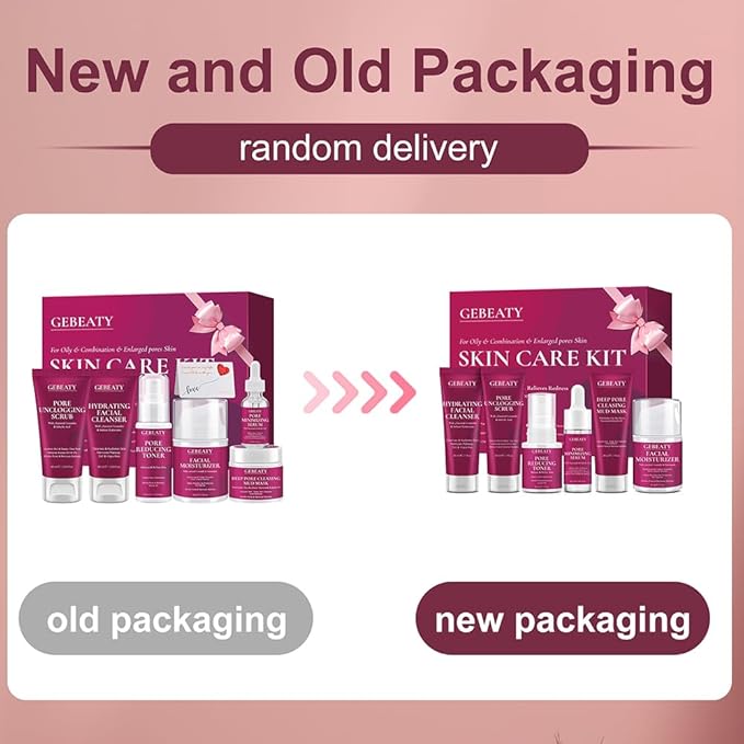 Skin Care Set Kit,Professional Pore Minimizer Soothe, Hydrate, Oil Control, Deep Cleanse Women Teen Girls Skincare Facial Skin Care Products,Travel Facial Skin Care Routine Kit Women Beauty Gift Set