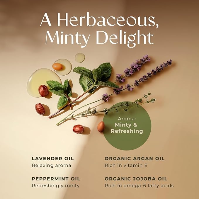 Gya Labs Lavender & Peppermint Massage Oil - 6.76 Fl Oz - 100% Pure Natural Aromatherapy Body Massage Oil for All Skin Types & Sore Muscles - Crafted with Jojoba, Argan, Sunflower & Sweet Almond