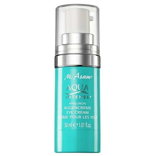 M. Asam AQUA INTENSE Eye Cream (1.01 Fl Oz) – Skin Care with Hyaluronic Acid, Under Eye Cream for Dark Circles, Puffiness & Bags, Hydrating Face Moisturizer for Wrinkles