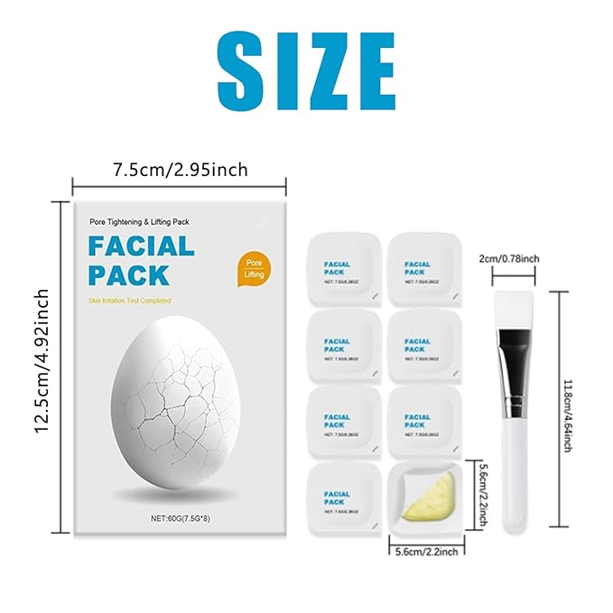 2025 New Zombie Facial Mask, New Zombie Mask Skin Care, Zombie Mask Facial, Hydrating Skincare Face Mask for Pore Tightening & Lifting Deep Cleaning Clay Mud with Brush (1 Box, 8ea)