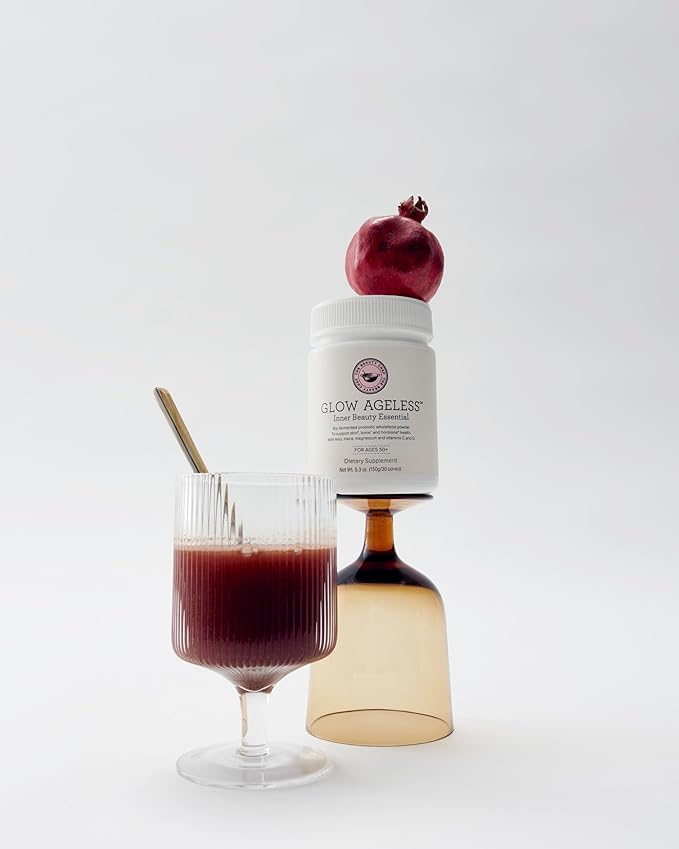 The Beauty Chef Glow Ageless™ Inner Beauty Essential – Bio-Fermented Collagen-Boosting Powder for Ageless Skin & Wellness, Supports Ageless, Glowing Skin, Collagen Support, 5.3 oz / 150g