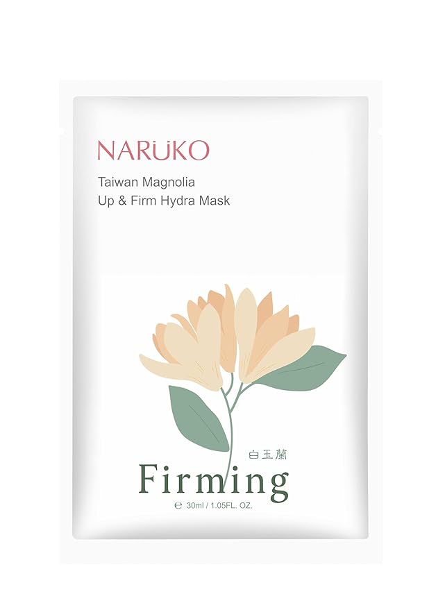 Naruko Magnolia brightening and firming 3D face lifting facial mask - reduce dark spots, fades wrinkles and boosts collagen Provides intensive hydration and adds radiance η½ηθεδΈη·η·»ηΎη½ζζι’θ