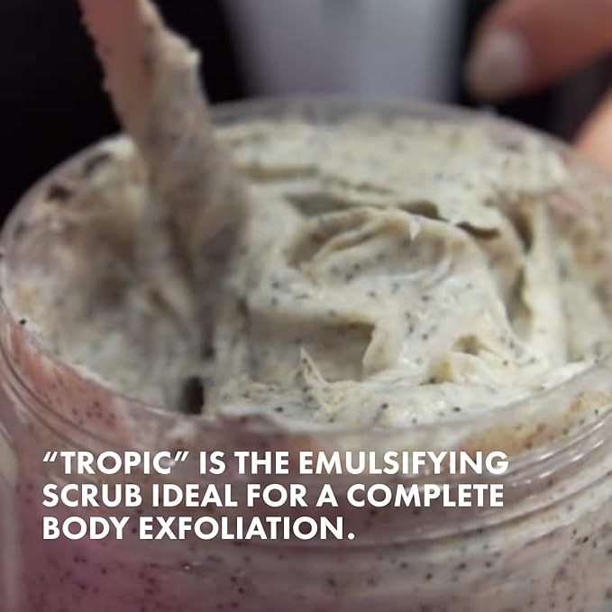 Miraveda by Italwax Tropic Scrub - 500ml / 16.9fl.oz – With exfoliating coconut shell particles – Ideal for the whole body