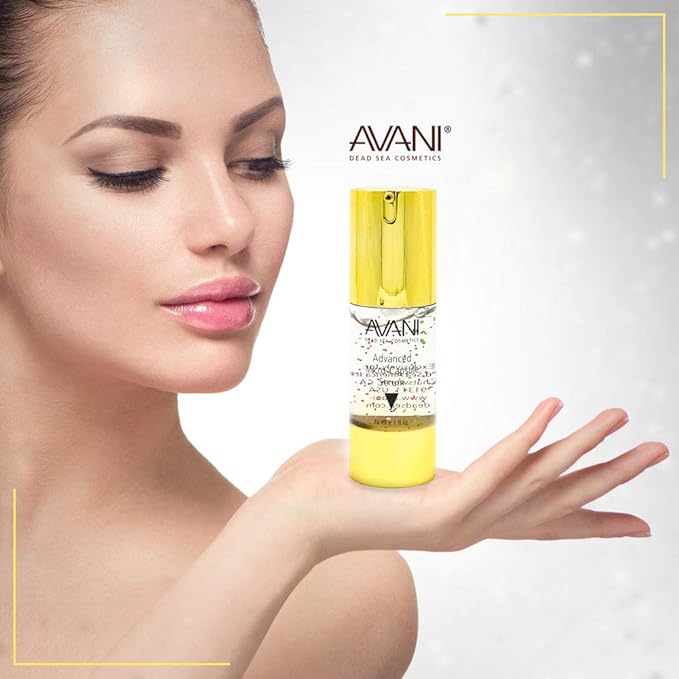 Timeless by AVANI Face & Eye Micro Capsule Serum, Blend of Dead Sea Minerals, Plant Extracts, and Vitamin A, C & E ,Active Enzymes for Smooth & Hydrated Skin - 1 fl. oz