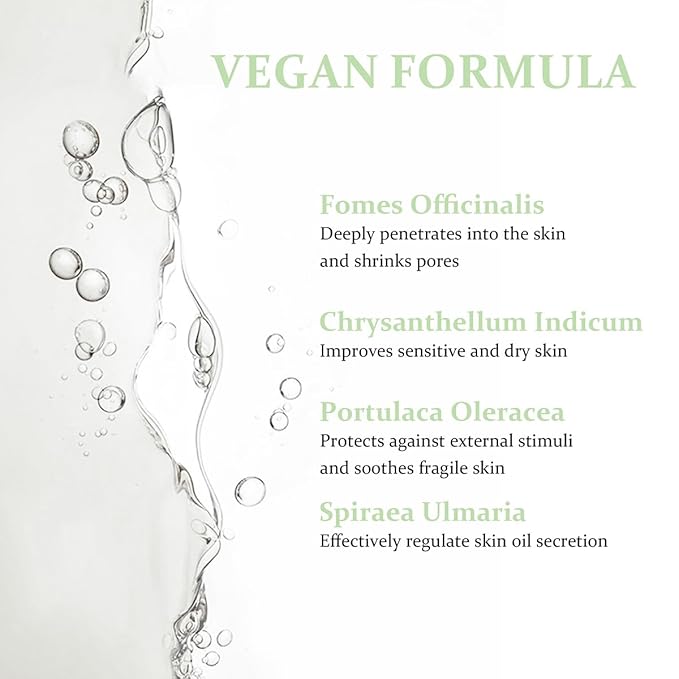 Pore Firming Ampoule, Pure Natural Herbal Extracts Face Serum, Pore Minimizer for Sebum Control and Pore Care, Gentle&Non-Irritating, Suitable for Sensitive Skin(1fl.oz)