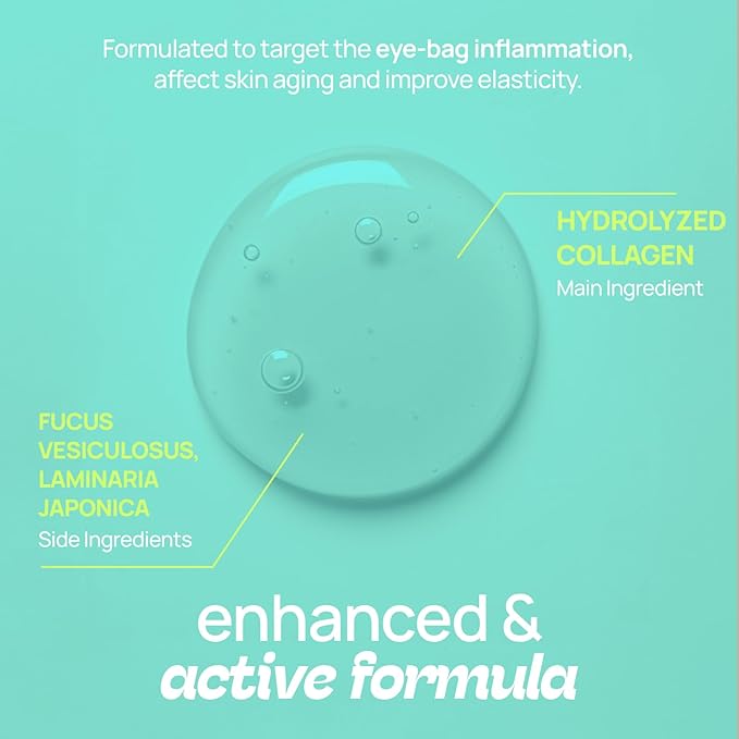 Under Eye Patches 12 Pairs of Themed Hydrogel Eye Gel Pads - For Puffy Eyes and Dark Circles, Under Eye Bags, Wrinkles - Hydrating Set with Seaweed Extracts