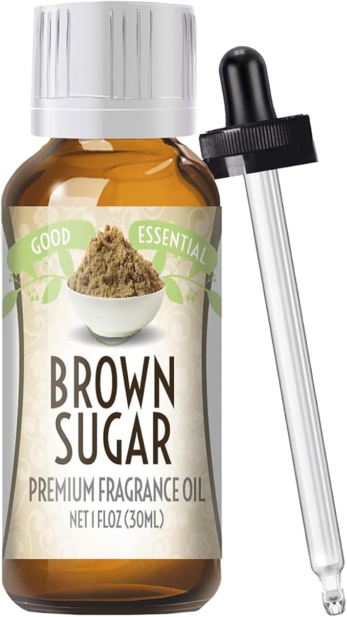 Good Essential – Professional Brown Sugar Fragrance Oil 30ml for Diffuser, Candles, Soaps, Lotions, Perfume 1 fl oz