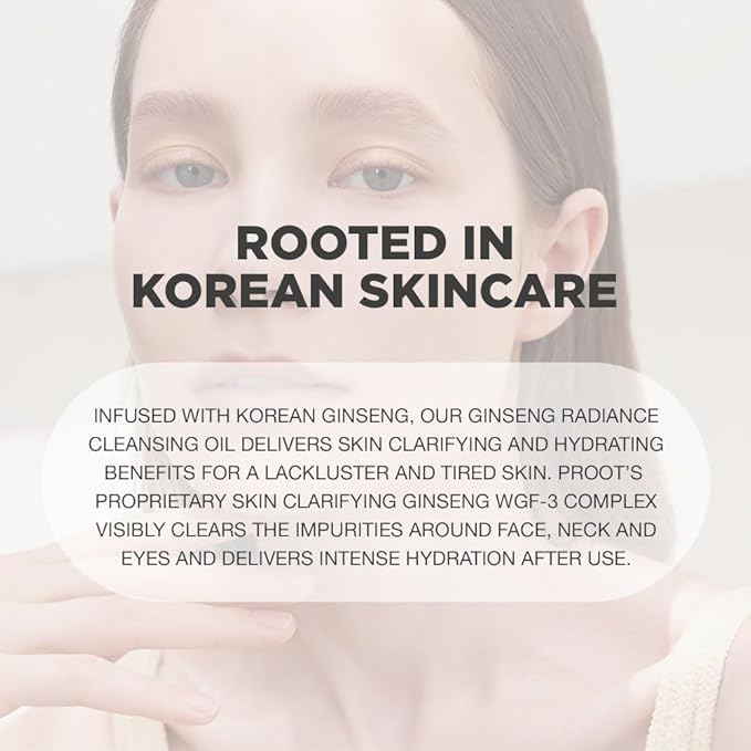 PROOT Ginseng Cleansing Oil | Ginseng Cleansing Oil For Face | Korean Ginseng Cleansing Oil | Ginseng Cleanser Oil for At-Home Skincare