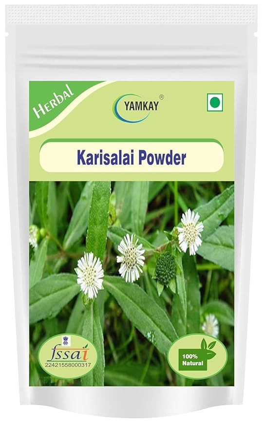 Eclipta Prostrata | Karisalai | Karisalankanni | Bhringraj powder | False Daisy Powder | Hair Growth | Organic Herbal Powder for Beautiful Hair 100% Natural (300 GM)