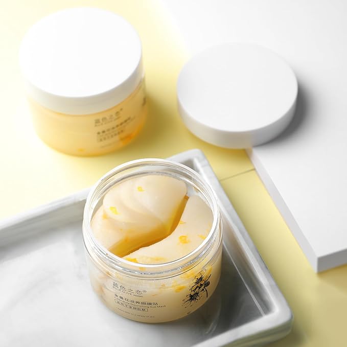 BLUE LOVE 40 Pcs Calendula Under Eye Patches - Rejuvenating Eye Mask for Reducing Puffiness, Dark Circles, and Wrinkles - Hydrating Treatment for Tired Eyes