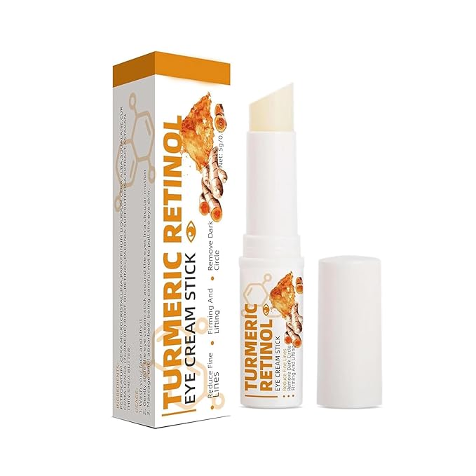 Lumibalm for Under Eye Bags, Turmeric Retinol Eye Cream Stick, Retinol Eye Cream Stick for Dark Circles, Wrinkles, Anti-Aging and Puffiness