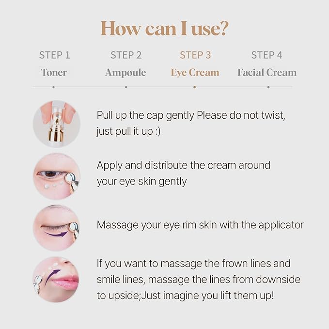 Multi Hyaluronic Hydrating Eye Cream | Moisturizing with 9 layer of hyaluronic acid | Special applicator for the eye area (0.67 fl oz, 20ml)