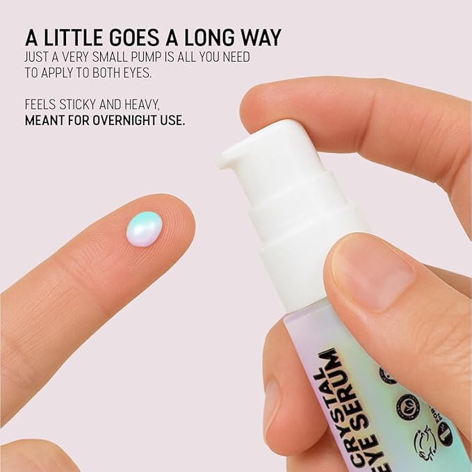 CannaSmack Crystal Eye Serum - Nightime Eye Masque - Hydrating & Nourishing - Liquid Crystals, Rice Bran Oil, & Corn Silk Extract.