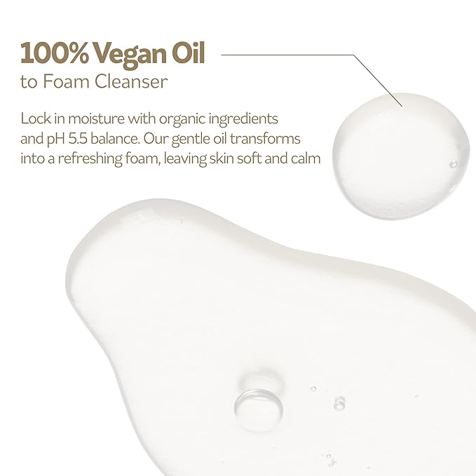 PESTLO Ourecipe Oil to Foam Cleanser – Vegan, Hypoallergenic, Gentle Makeup Remover, Deep Cleansing, Non-Sticky for All Skin Type including Sensitive, Dry and Acne-Prone Skin, 6.76 fl oz (200ml)