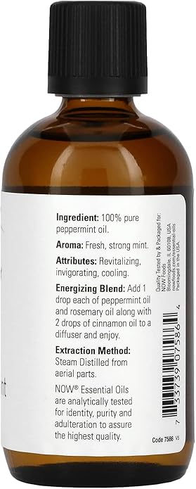 Now Peppermint Essential Oil, 4-Ounce