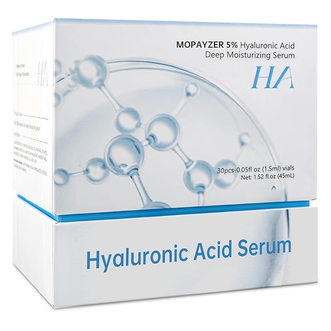 60 Pcs 5% Hyaluronic Acid Serum Ultra-Hydrating Vials, Hyaluronic Acid Tubes, Wake Nature Perfection Hyaluronic Serum, Single-Use Ultra-Hydrating Essence for Face