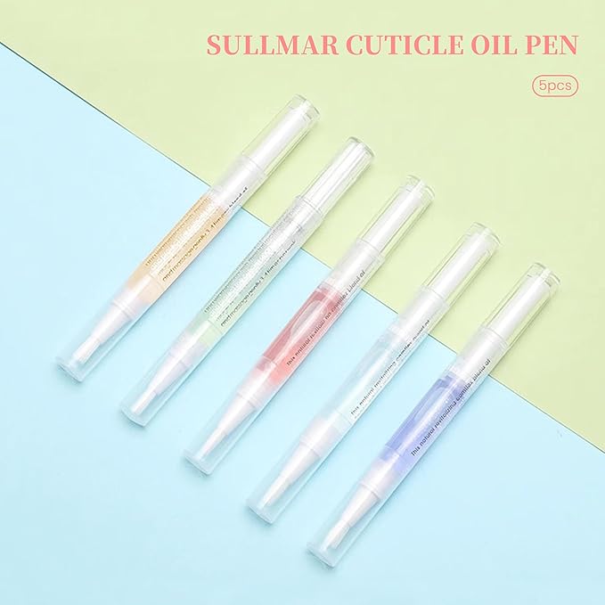 Nail Nutrition Pen - 5pcs Cuticle Oil Pen for Nail Strengthening & Care (DIY & Salon)