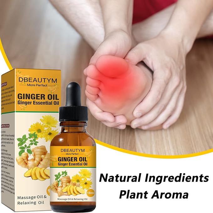 12 Pack Ginger Oil Lymphatic Drainage Massage Oil, Vitamin E Oil For Skin, Belly Lymphatic Drainage Ginger Oil -Arnica Ginger Oil for Lymphatic Drainage,Warming Sore Muscle Massage Oil Plant Aroma Oil