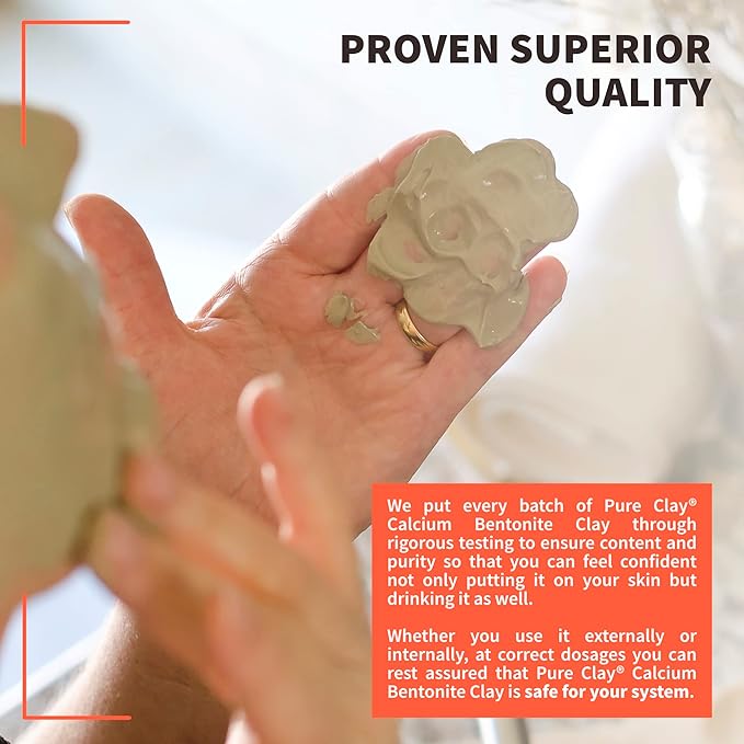 Calcium Bentonite Clay Face Mask, Hydrating Montmorillonite Clay Mask for Face, Deep Pore Cleansing Bentonite Clay Mask for Facial Skincare