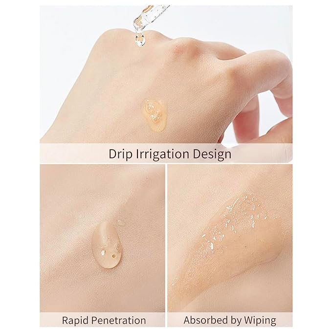 BLUE LOVE 3PC 24K Gold Foil Hyaluronic Acid Serum for Women & Men - Anti-Aging Essence for Deep Moisturization and Dark Spot Reduction - Radiant Skin Care Solution