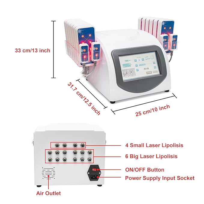 Body Shaper Weight Loss Slimming Beauty Machine 16 Pads Elitzia ETUU1601