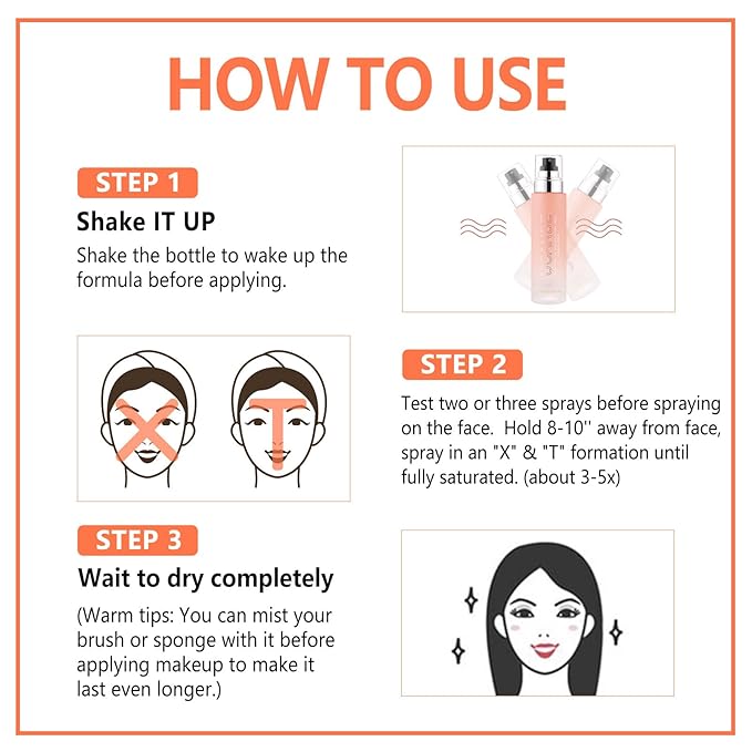 Dewy Makeup Setting Spray Kit-7 Fl oz Hydrating Illuminating Finishing Spray Long Lasting Lightweight Face Mist Make up Fixer +1PC Travel Size Spray Bottle+1PC Sponge Puff