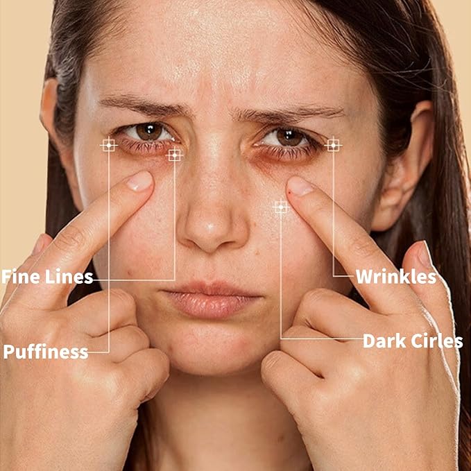 Collagen Eye Cream Anti Aging & 7PCS Eye Masks - eye Cream for Puffiness and Bags Under Eyes - Under eye cream for Da-rk Cir-cl-es - Nourishing & Firming Eye Mask - Eye Bags Treatment for Women