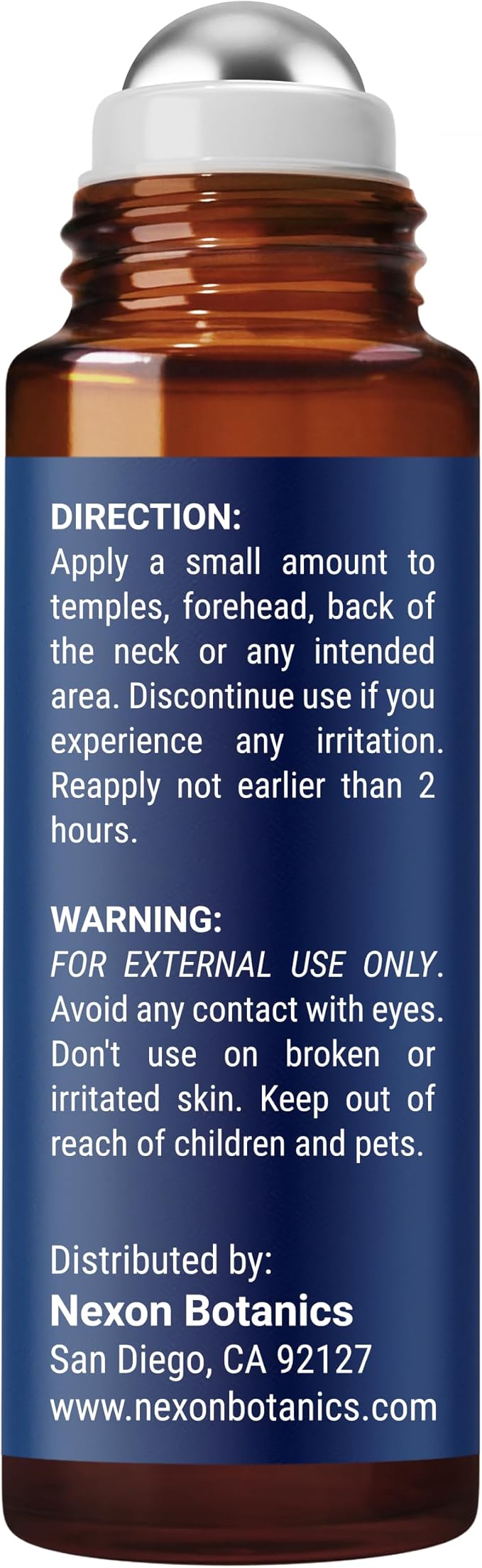 Muscle Relief Essential Oil Roll-On 10 ml - Pure Natural Blend for Sore Muscles, Aches & Recovery - Easy Roller for Athletes & Active Lifestyles - Nexon Botanics