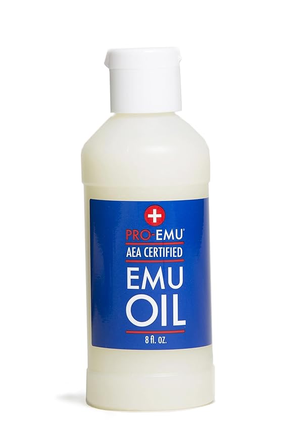 OIL (8 oz) All Natural Emu Oil - AEA Certified - Made In USA - Best All Natural Oil for Face, Skin, Hair and Nails.