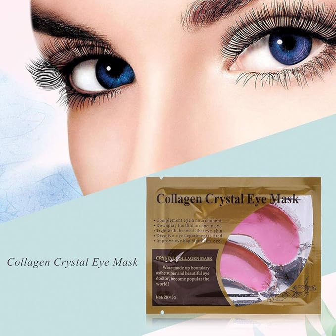 Under Eye Patches- Jakuva 30 Pairs Collagen Eye Masks Eye Patches for Dark Circles and Puffy Eyes, Reduce Wrinkles, Gel Eye Mask Skincare for Moisturizing, Eye Bags Treatment, Pink