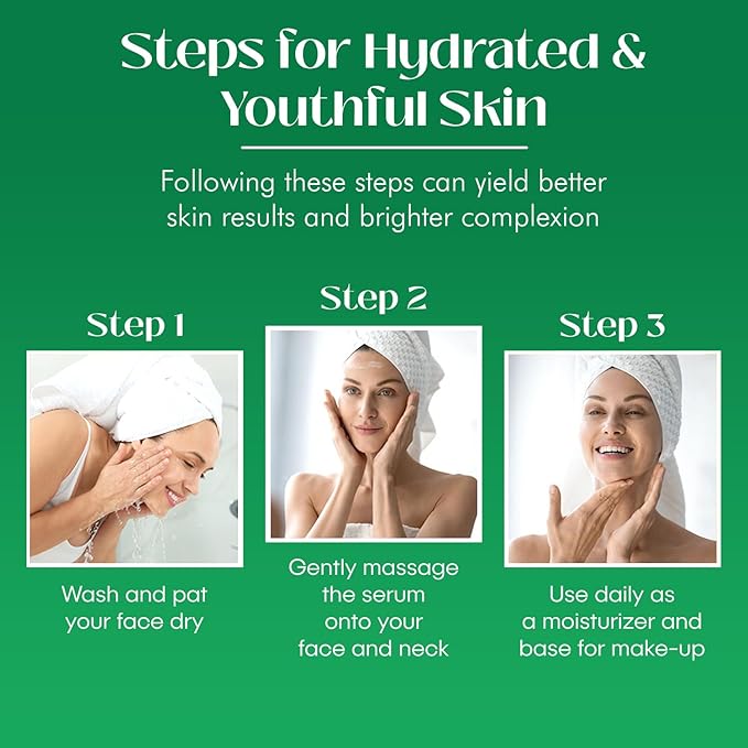 Aloe & Collagen Serum For Face - Dermatologist Tested, Anti-Aging, Ultra Hydrating Aloe Vera Gel For Face - Natural Ingredients, Clean Beauty, Cruelty-Free Korean Skin Care - 1.69 oz