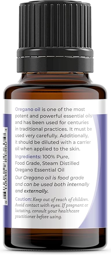 Viva Doria Oregano Essential Oil, 100% Pure, Natural Oregano Essential Oil, Undiluted, for Aromatherapy | Food Grade, 15 mL (0.5 Fluid Ounce)