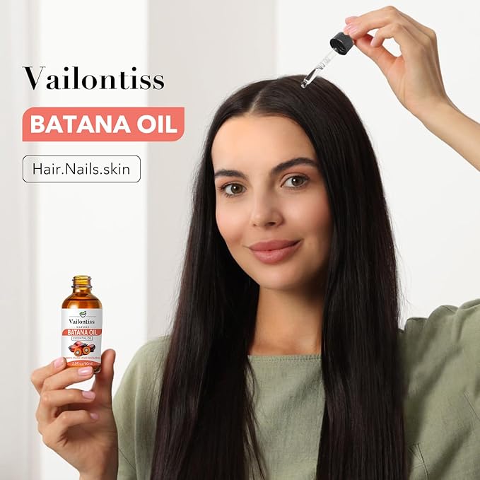 Batana Oil, Batana Oil for Hair Growth, Strengthens Hair, Massages Skin, Suitable for All Hair Types and Skin Types (Batana Oil, 2 Fl Oz)
