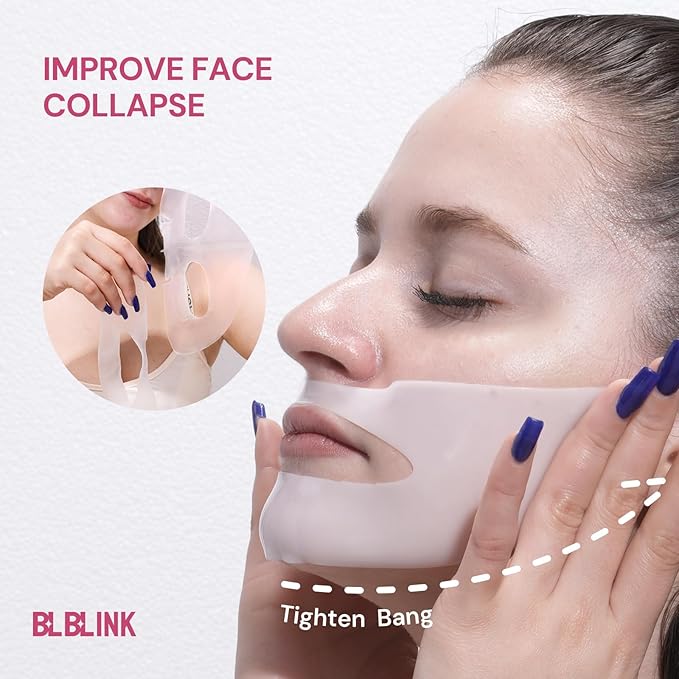 5 Pack Moisturizing Collagen Firming Hydrogel Mask 34gx25ea, Overnight Repair for Dry Skin, Collagen Face Masks, Firming & Anti-Aging, Hydrating Face Masks,Skincare
