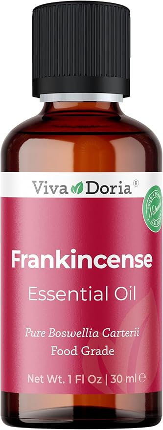 Viva Doria Frankincense Essential Oil, 100% Pure, Natural Essential Oil, Undiluted, for Aromatherapy | Food Grade, 30 mL (1 Fluid Ounce)